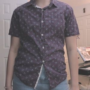 mens short sleeve collar